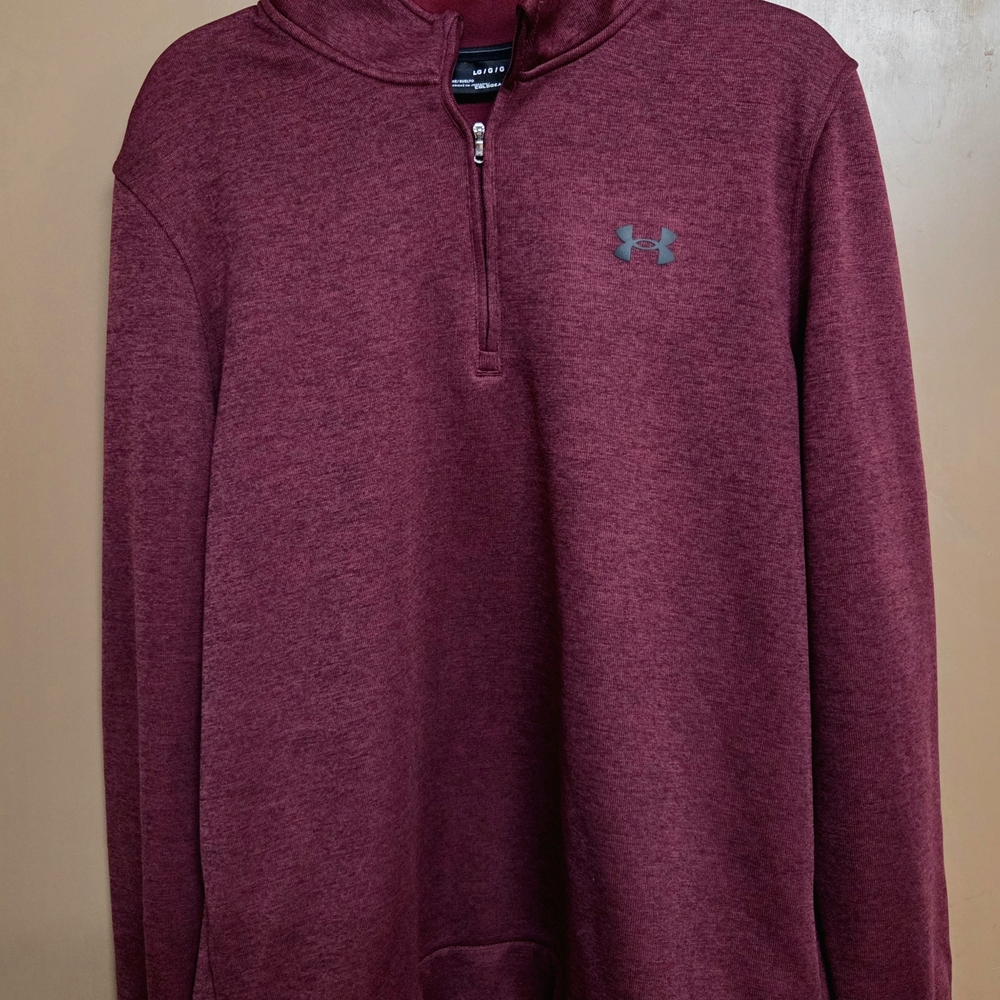 Under Armour Maroon Quarter-Zip Pullover